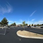 sealcoat and striping at D&B supply Nampa
